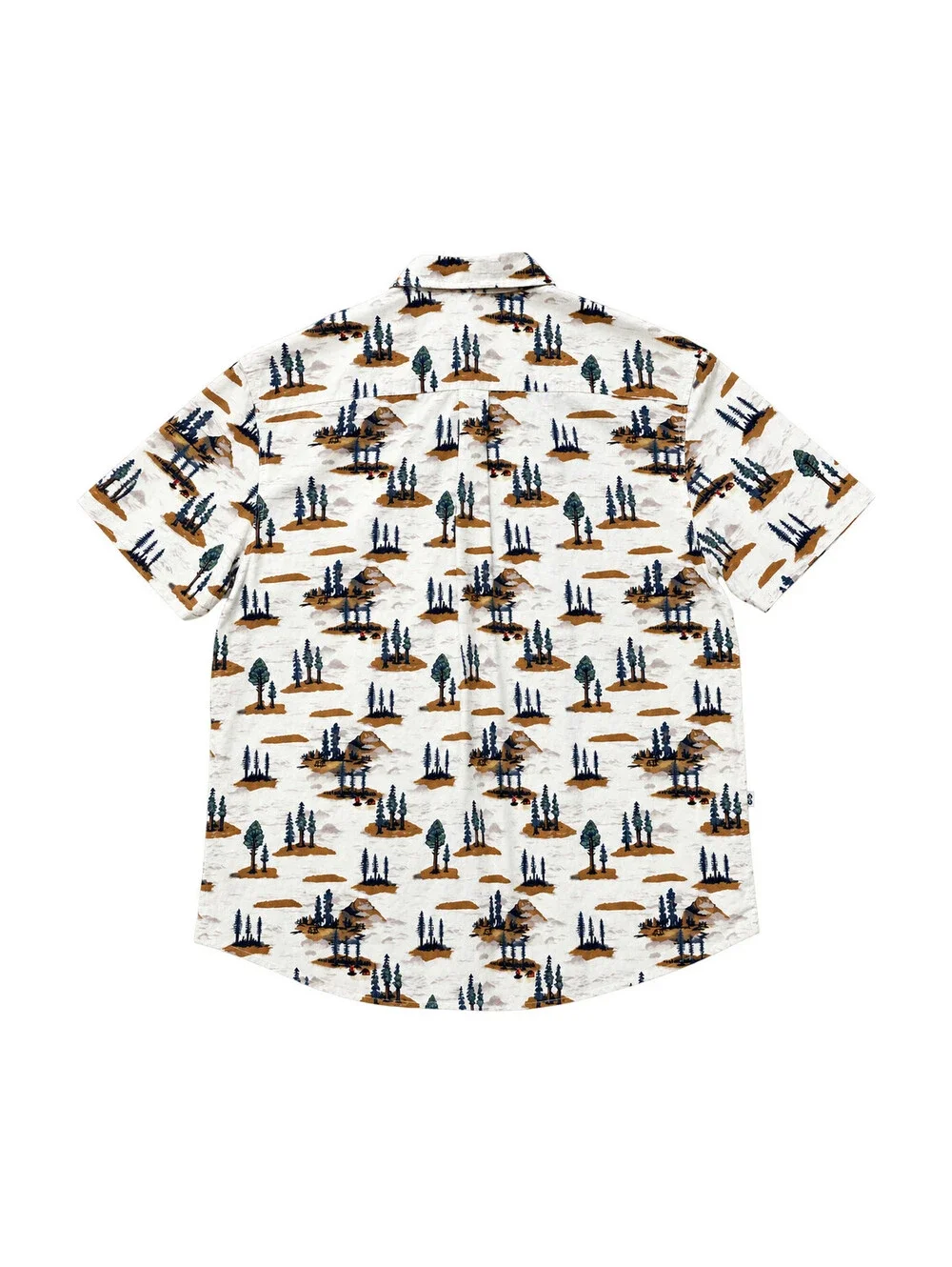 The North Face Men’s XL Short Sleeve Button Up Shirt Scenic Tree Print Outdoor